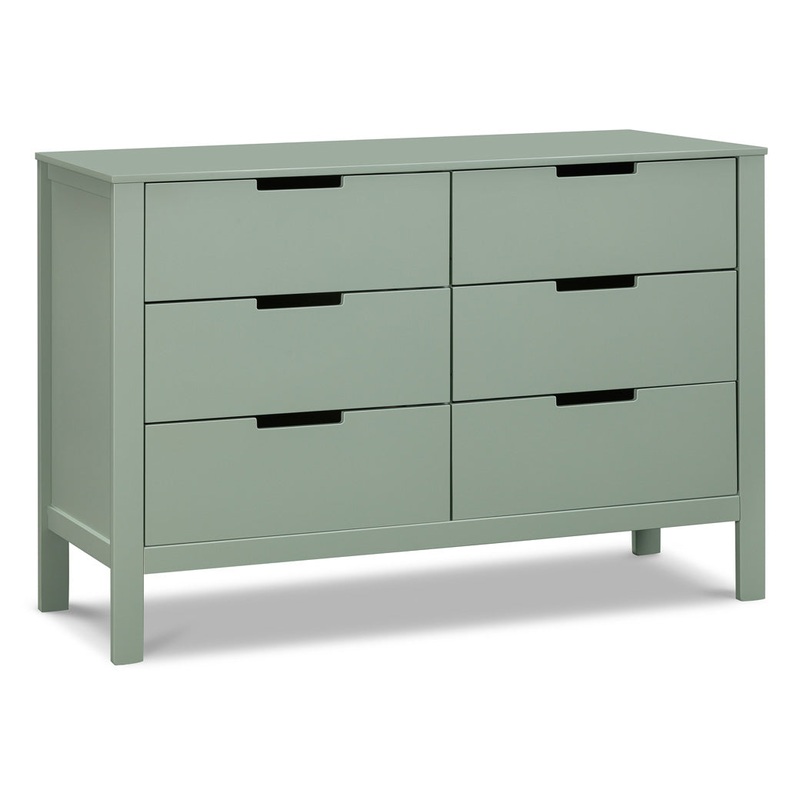 Colby 6-Drawer Dresser Light Sage