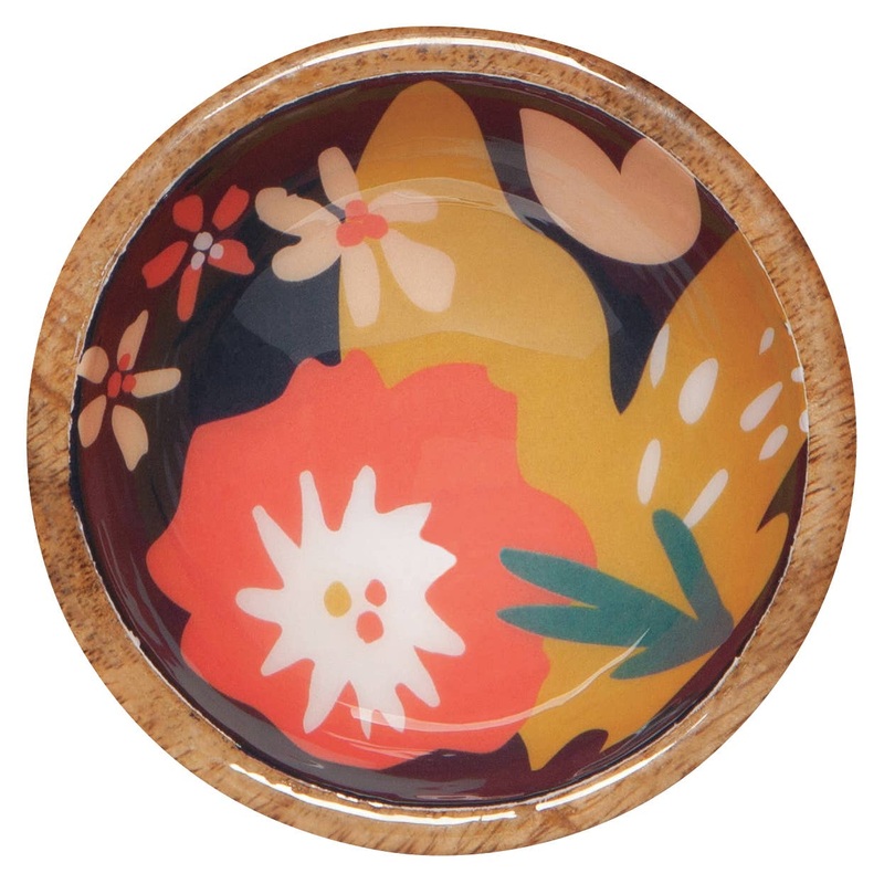 Danica Studio Superbloom Mango Wood Mini Bowl, 4 inches DIA