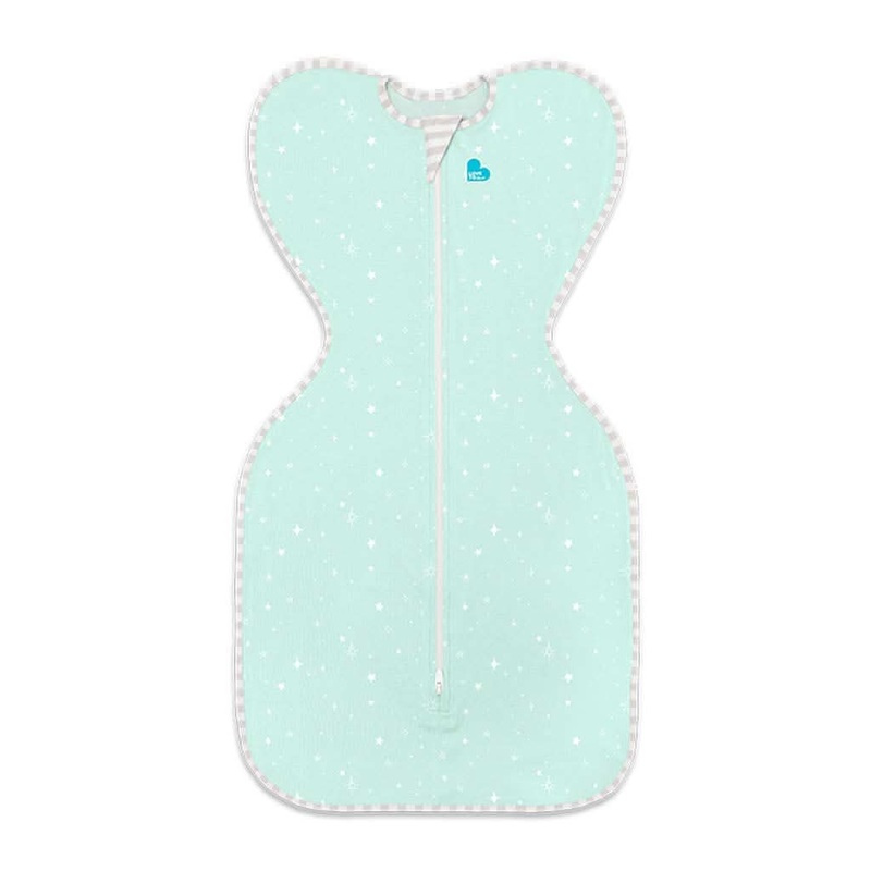 Love To Dream Swaddle UP Lite, Mint Stars Newborn / 5-8.5 lbs.