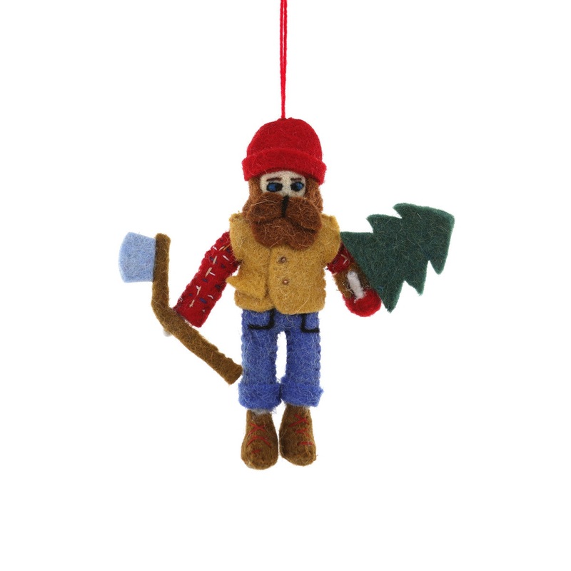 Lumberjack Christmas Ornament