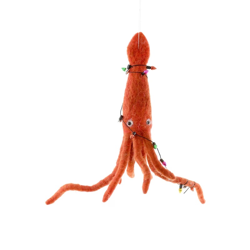 Tinsel in a Tangle Octopus Ornament