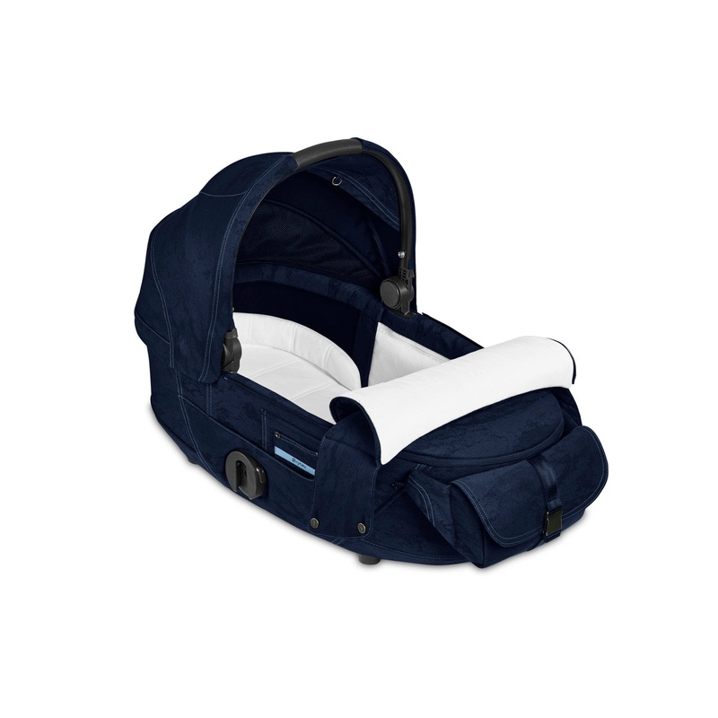 CYBEX Mios 3 Lux Carry Cot – Rebellious Luxury Denim Blue