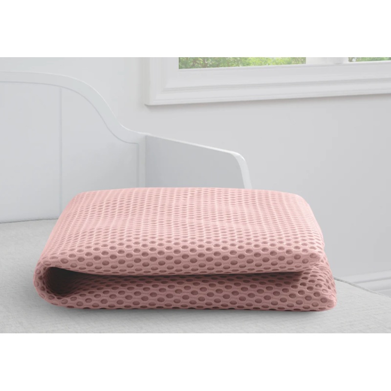 Delta Children 100% Breathable Crib Mattress Pad Cover White