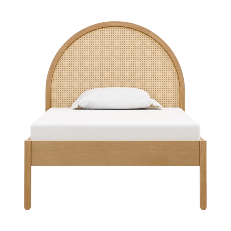 Babyletto Bondi Cane Twin Bed Honey with Natural Cane