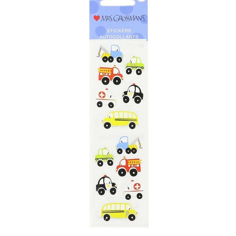 Mrs. Grossman’s Strip of Chubby Work Vehicles Stickers