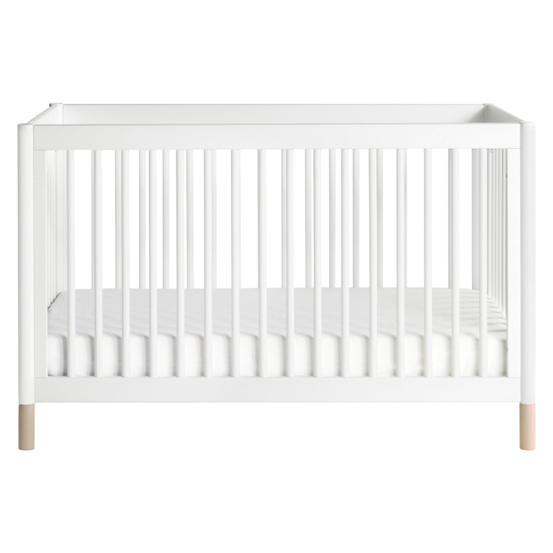 Babyletto Gelato 4-in-1 Convertible Crib with Toddler Bed Conversion Kit White / Washed Natural