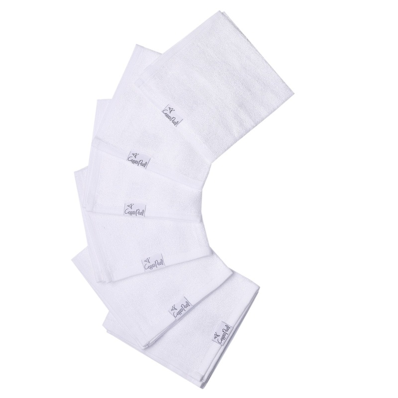 Copper Pearl 6 Ultra Soft Wash Cloths in Dove