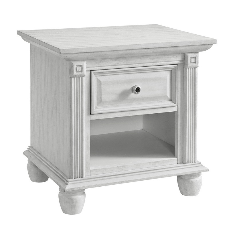 Oxford London Lane Night Stand Vintage White