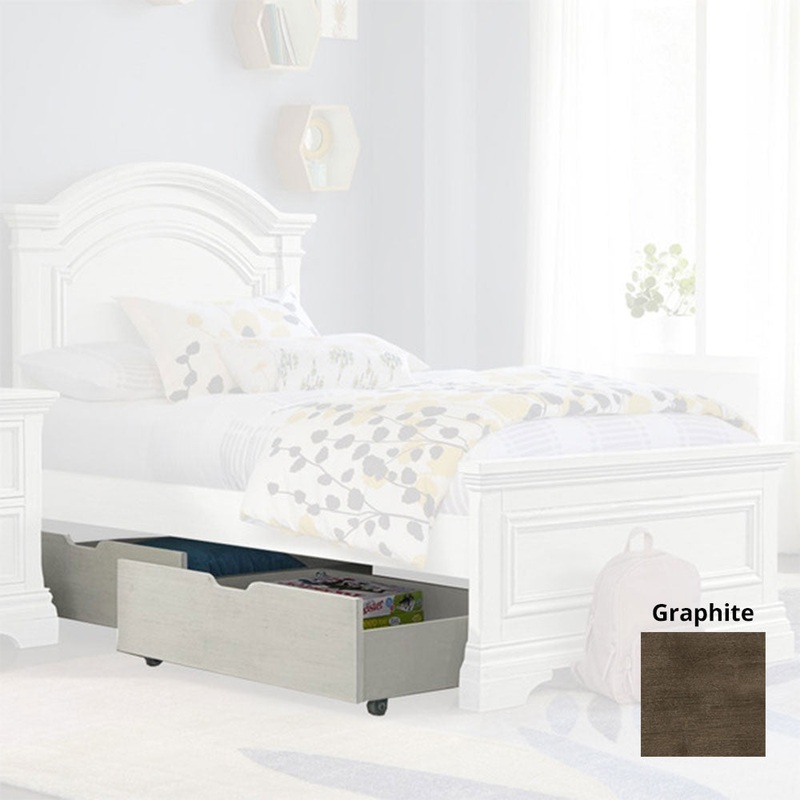 Westwood Dovetail Youth Under Bed Storage Drawer (2) In Graphite