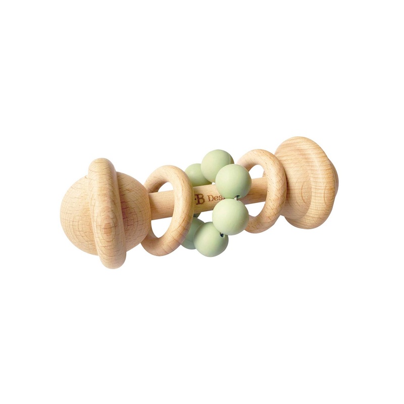 Wooden Rattle Toy Sage
