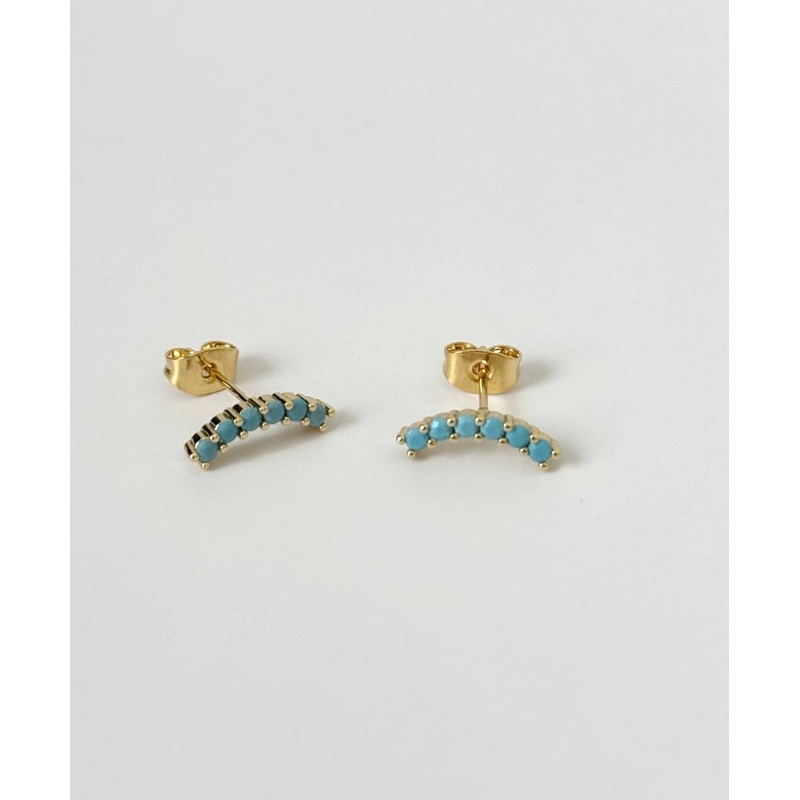 Dianne Stud Earrings-Turquoise