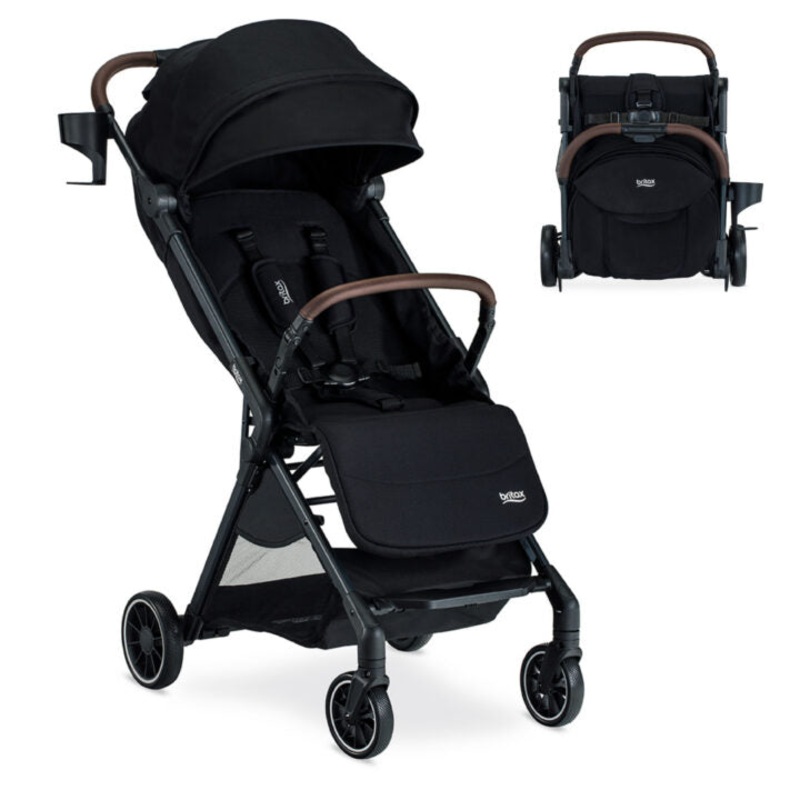 Britax Juniper Compact Stroller with One-Hand RapidFold – Raven Black
