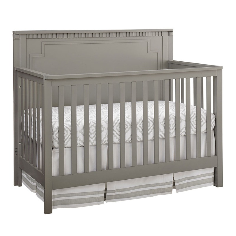 Emery Convertible Panel Crib Grey