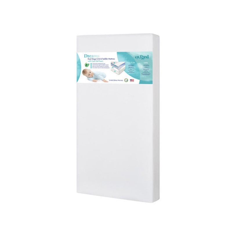 Oxford Dreams Dual Stage Crib & Toddler Mattress With Cool Gel