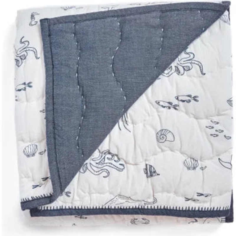 Pehr Chambray Baby Quilt – Life Aquatic