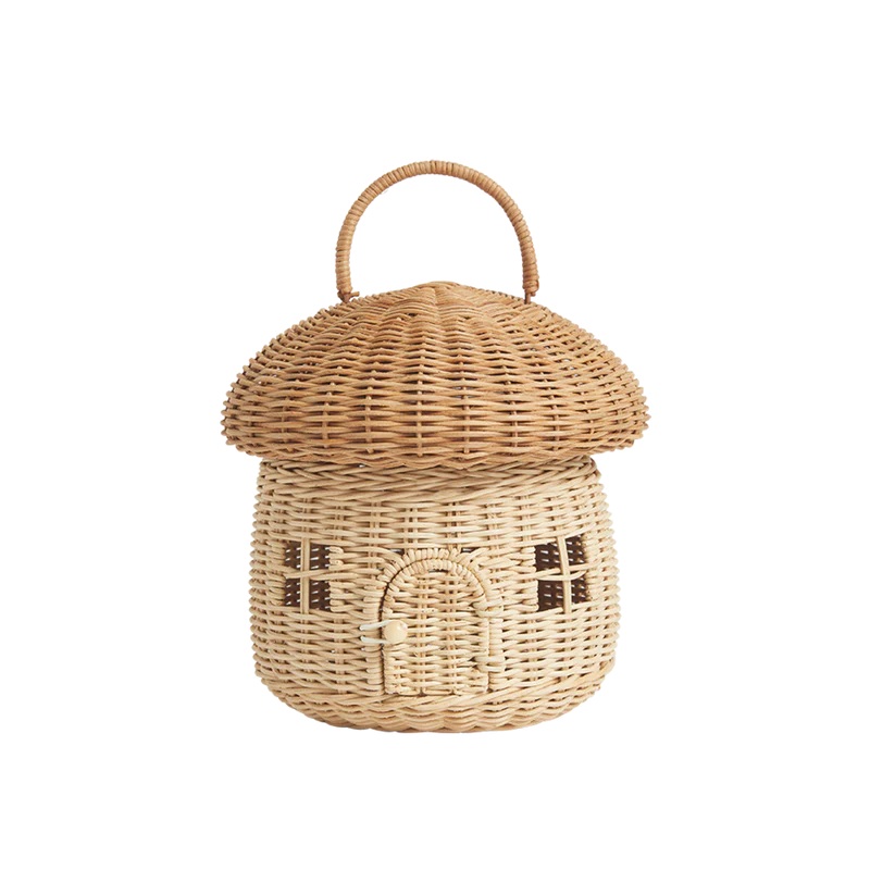 Olli Ella Rattan Mushroom Basket