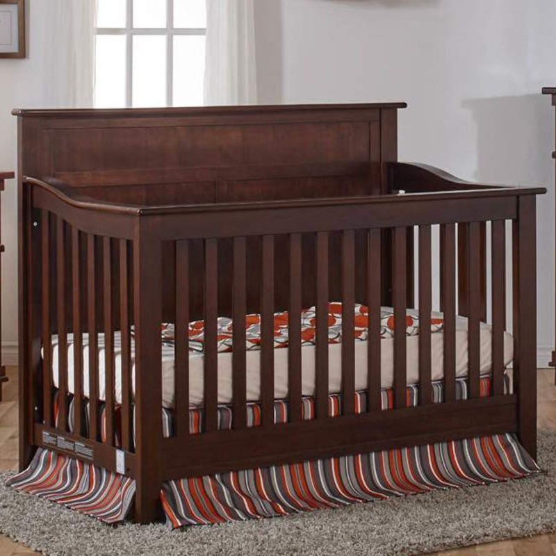 Pali Napoli Flat Top Forever Crib Mocacchino