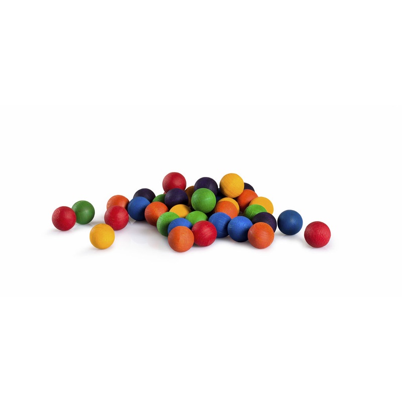 36 Wood Marbles