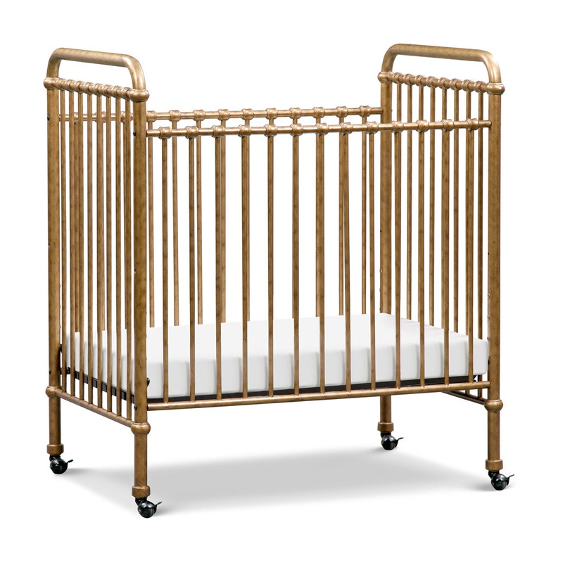 Abigail 3-in-1 Convertible Mini Crib Vintage Gold