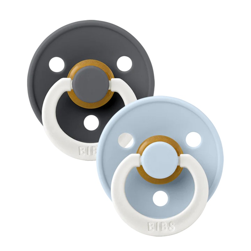 BIBS Colour GLOW 2 PACK Round 1 Sage/Cloud