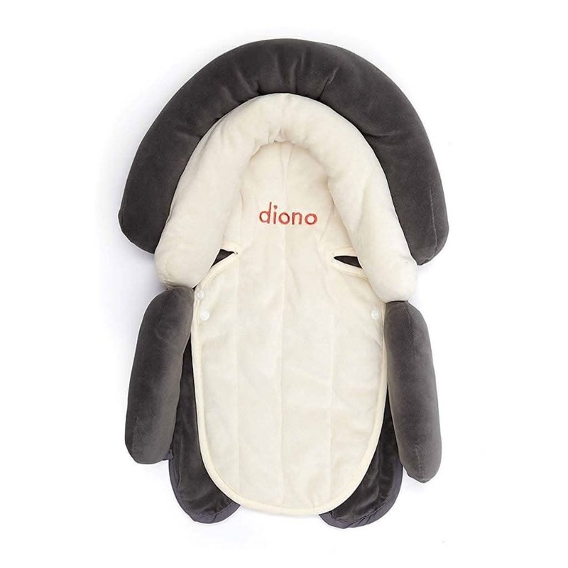DIONO 2 in 1 Head Support Cuddle Soft Grey / Arctic