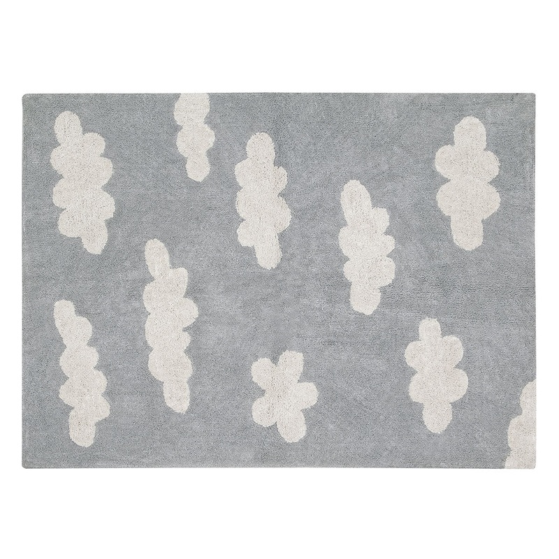 Clouds Washable Rug Grey/Natural