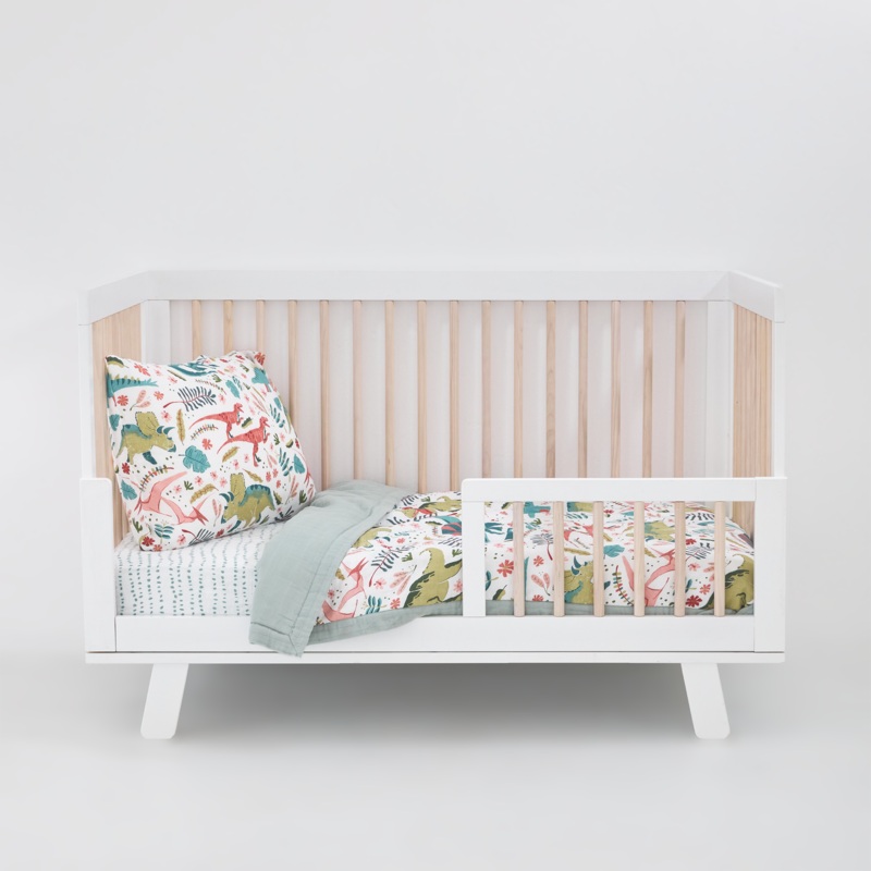 Cotton Muslin Toddler Bedding 3 Piece Set – Boho Dino Boho Dino