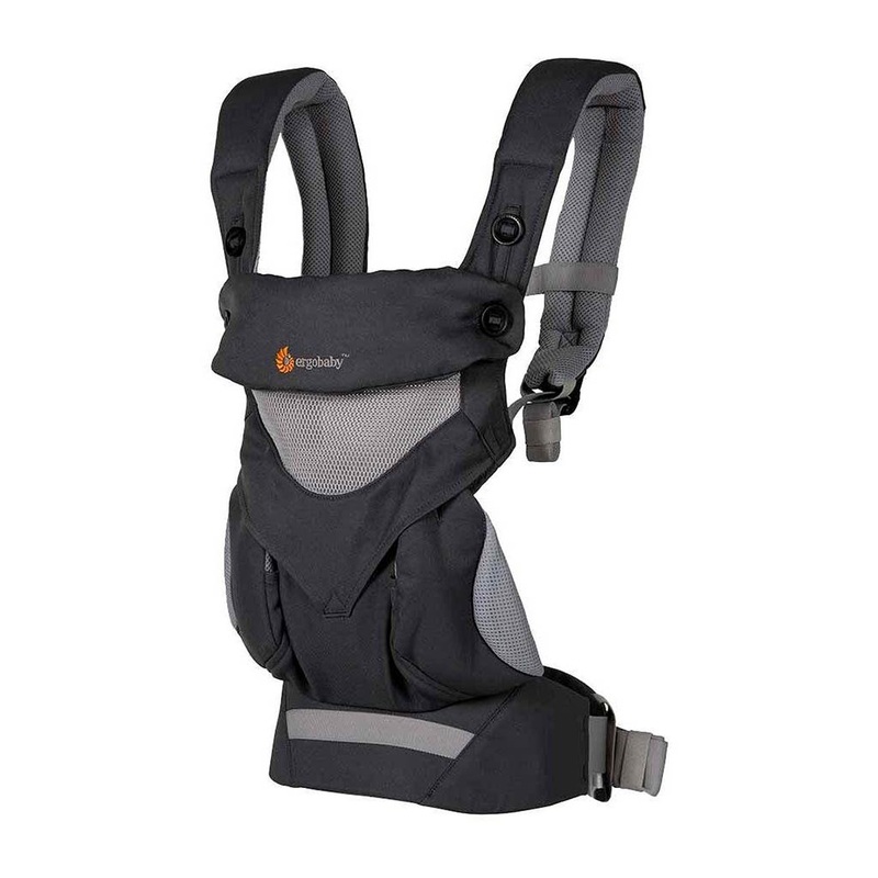 Ergobaby 360 All-Position Baby Carrier with Lumbar Support and Cool Air Mesh Carbon Grey