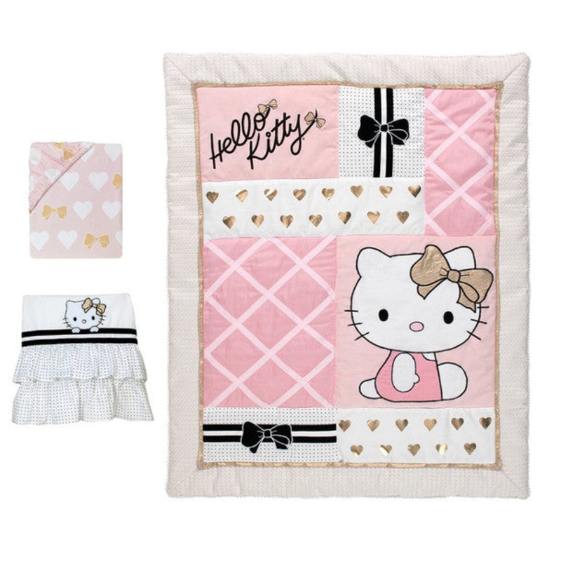Lambs & Ivy Hello Kitty 3-Piece Bedding Set