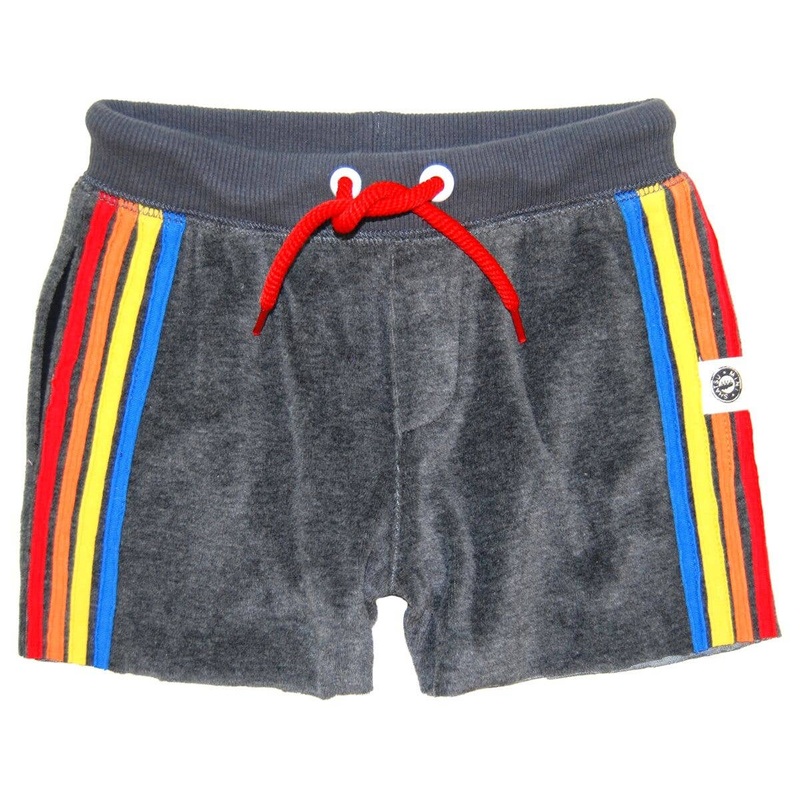 Velour Stripes Girl Shorts: 12M