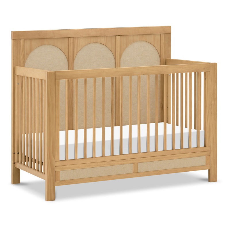 Eloise 4-in-1 Convertible Crib Honey & Performance Sand Eco-Weave