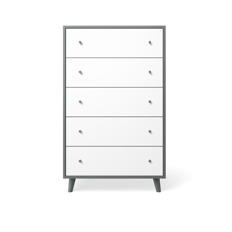 Romina New York Tall Chest Oil Grey Albero Puro