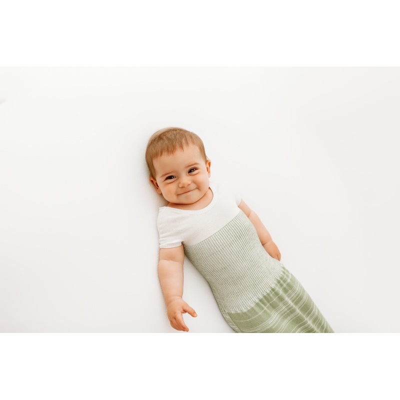Swaddelini Bamboo Blend Mint Arms Out Short Sleeve Sleep Sack Arms Out Short Sleeve Small (12lbs – 18lbs)