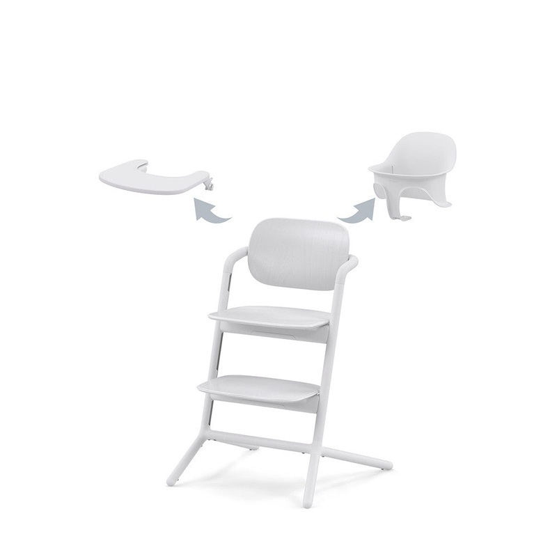 CYBEX LEMO 2 High Chair 3-in-1 Set All White