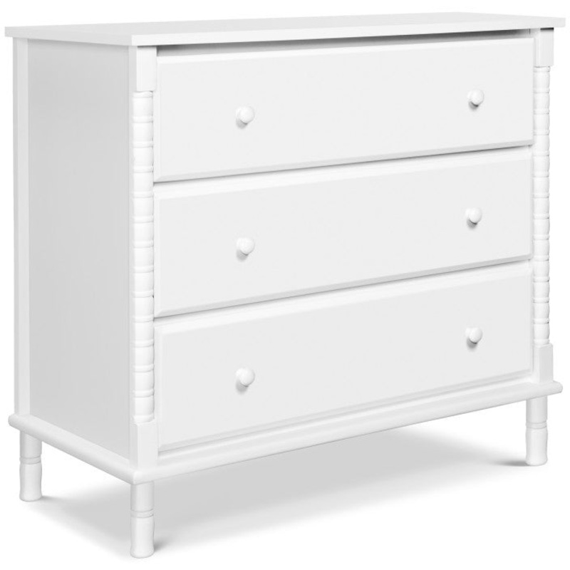 DaVinci Jenny Lind Spindle 3-Drawer Dresser Ebony Black