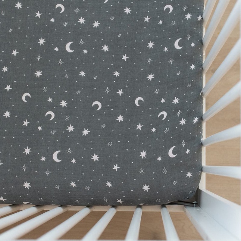 Muslin Crib Sheet | Night Sky