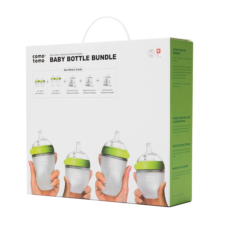 Comotomo Baby Bottle Bundle 5 oz. – 8 oz. Pink