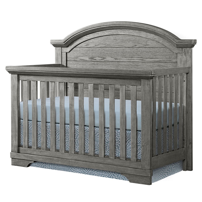 Foundry Arch Top Convertible Crib Brushed Pewter