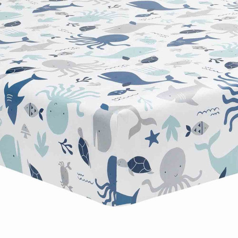 Lambs & Ivy Ocean Blue Sheet