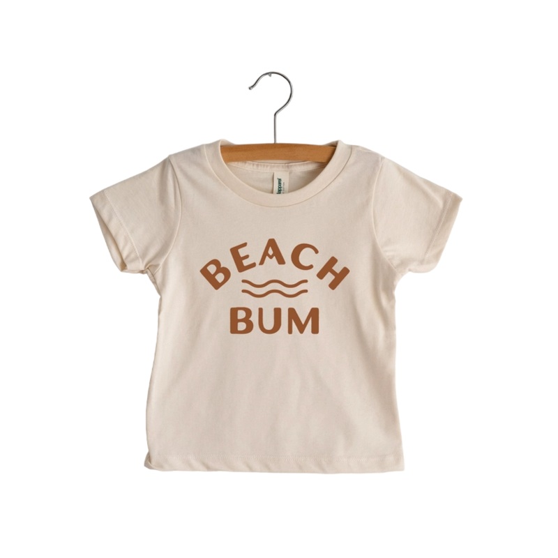 Organic cotton Tee-  Beach Bum 3-6M