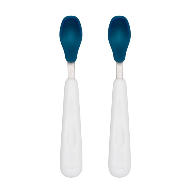 OXO Feeding Spoon Set with Soft Silicone Teal