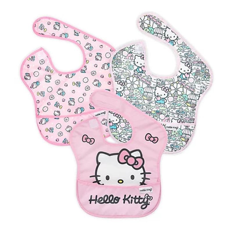 BUMKINS Hello Kitty SuperBib 3 Pack