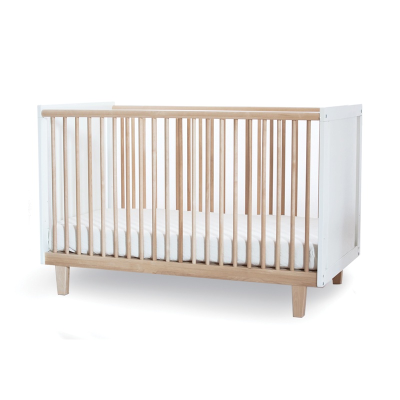 SF Floor Model: Oeuf Rhea Crib Birch/White