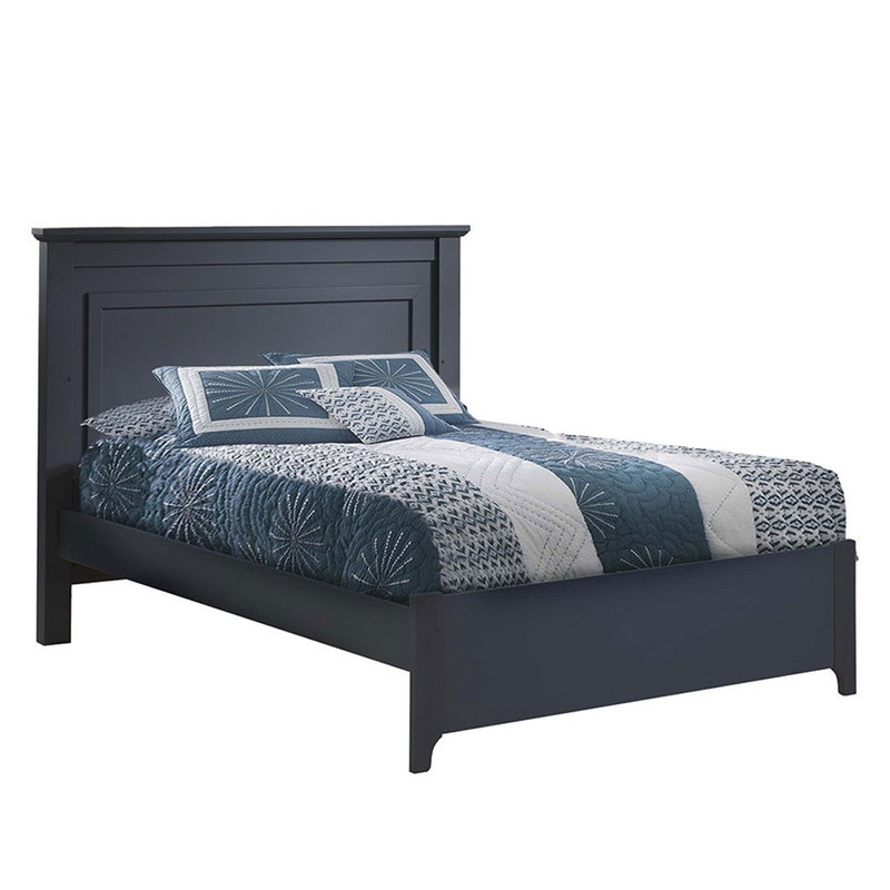 Natart Taylor Double Bed 54″ with Low Profile Footboard & Rails White