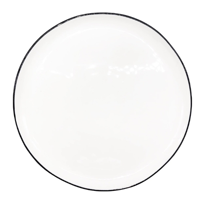 Abbesses Medium Plate Black Rim – Set of 4