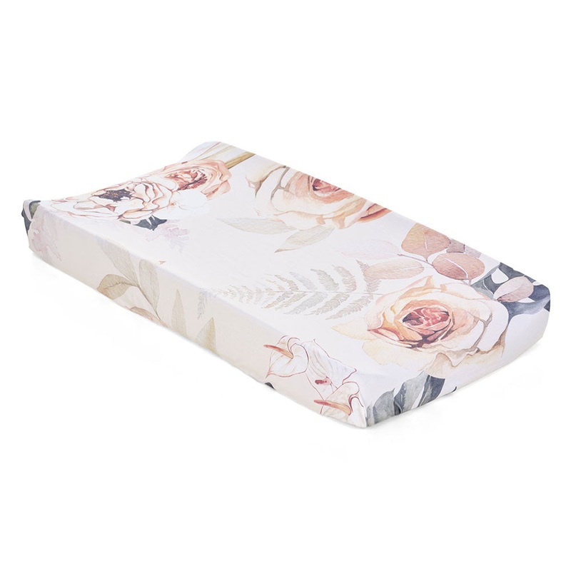 Oilo Vintage bloom Jersey Changing Pad Cover
