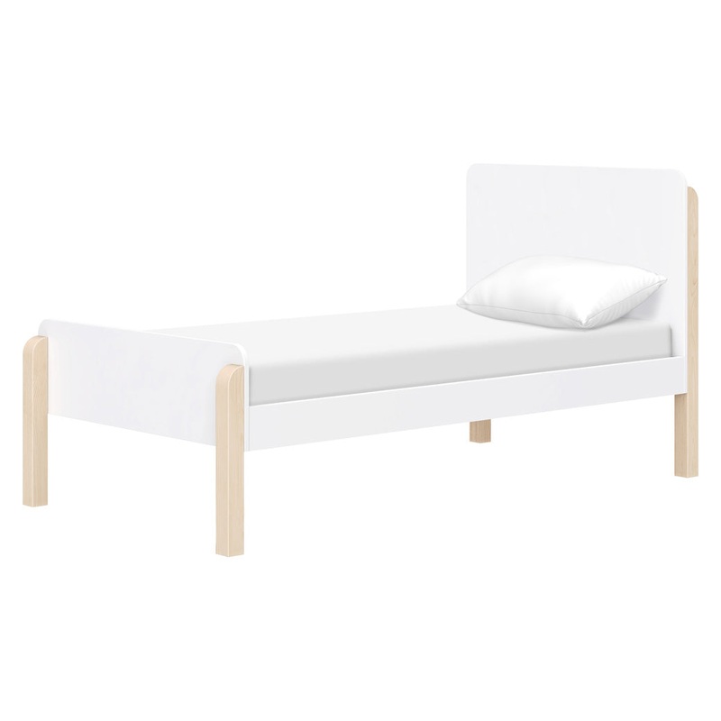 TipToe Twin Bed White / Washed Natural