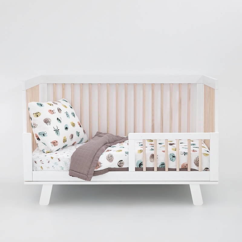 Cotton Muslin Toddler Bedding 3 Piece Set – Watercolor Critters Watercolor Critters