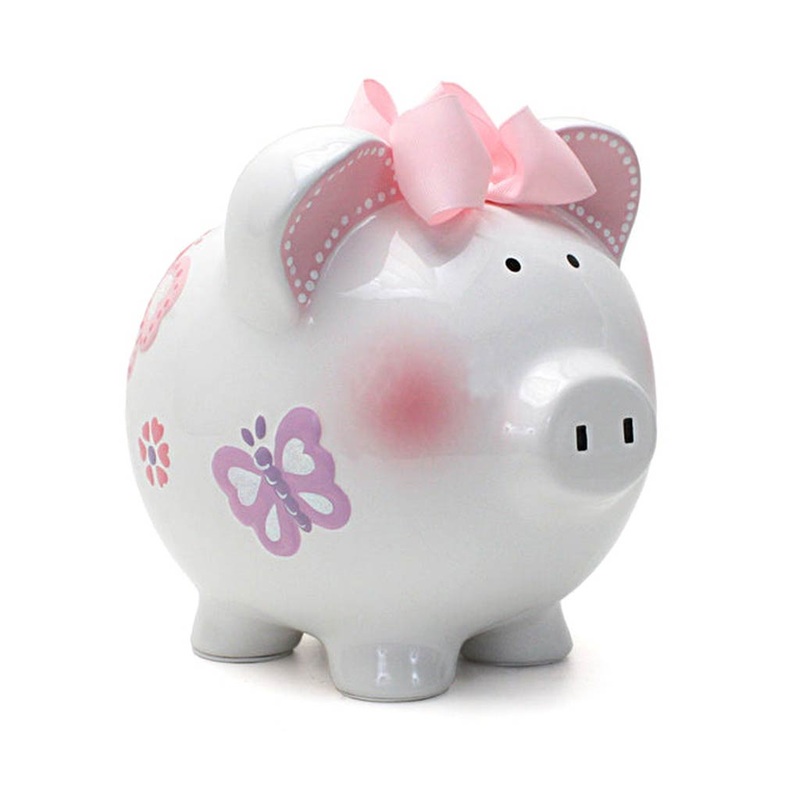 Child To Cherish Butterfly Piggy Bank Butterfly