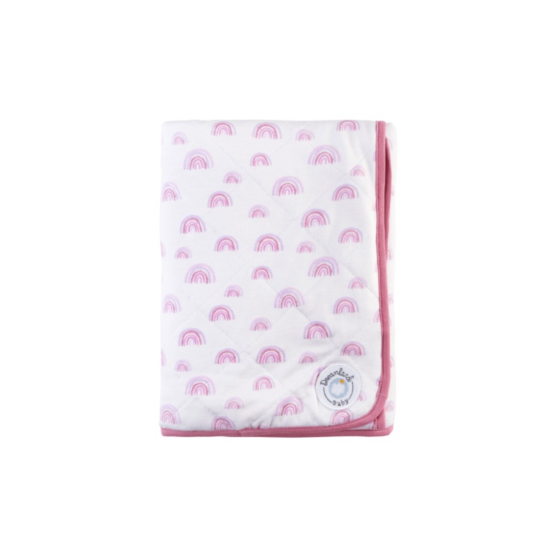 Dream Baby Blanket – Pink Rainbow Blue Rainbow